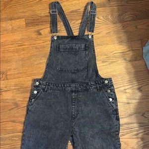 Forever 21 Black Overalls